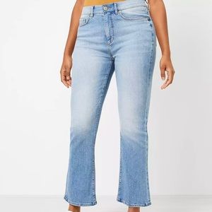 LOFT Petite High Rise Kick Crop Jeans